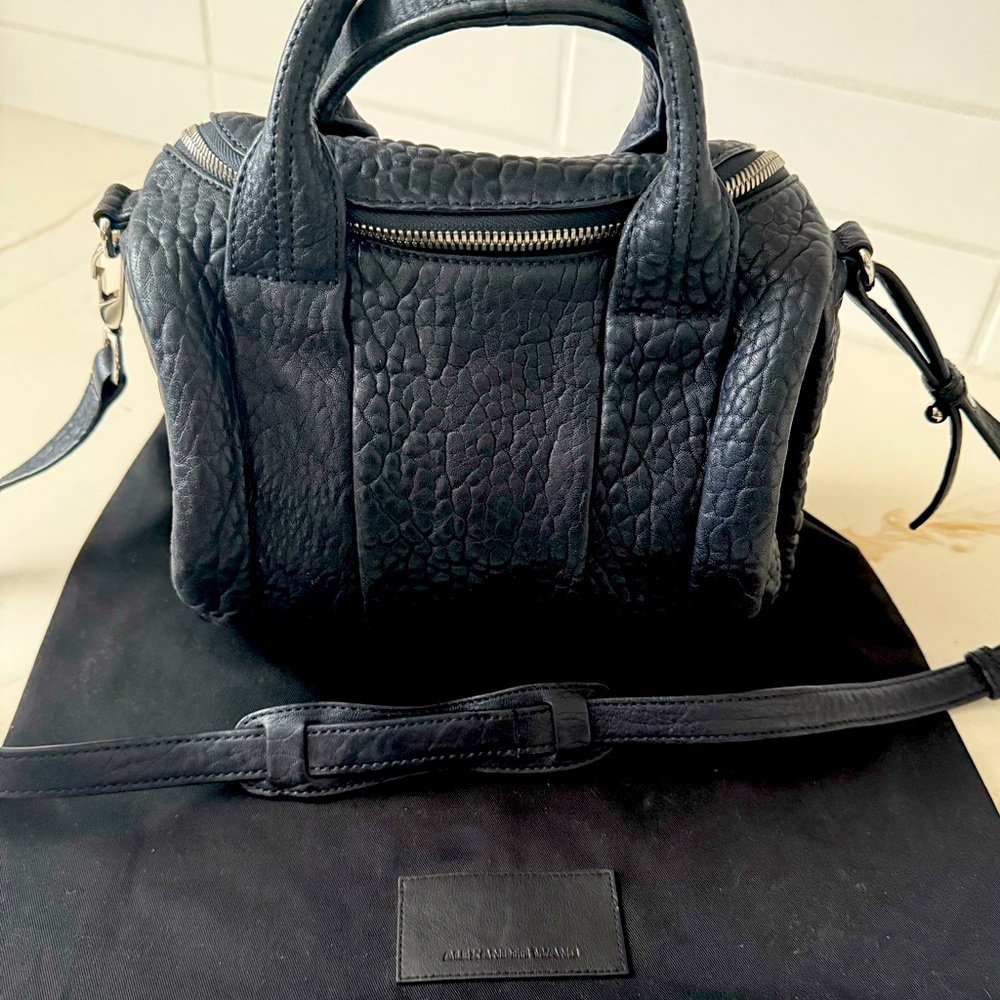 Authentic Alexander Wang bag with dust bag- Rockie women’s handbag in navy